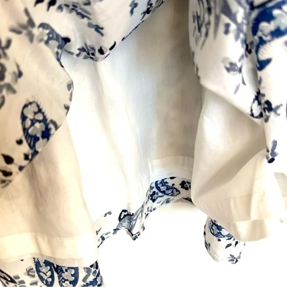 Lucky Brand Blue and White Floral Dress Size XS - Picture 4 of 16